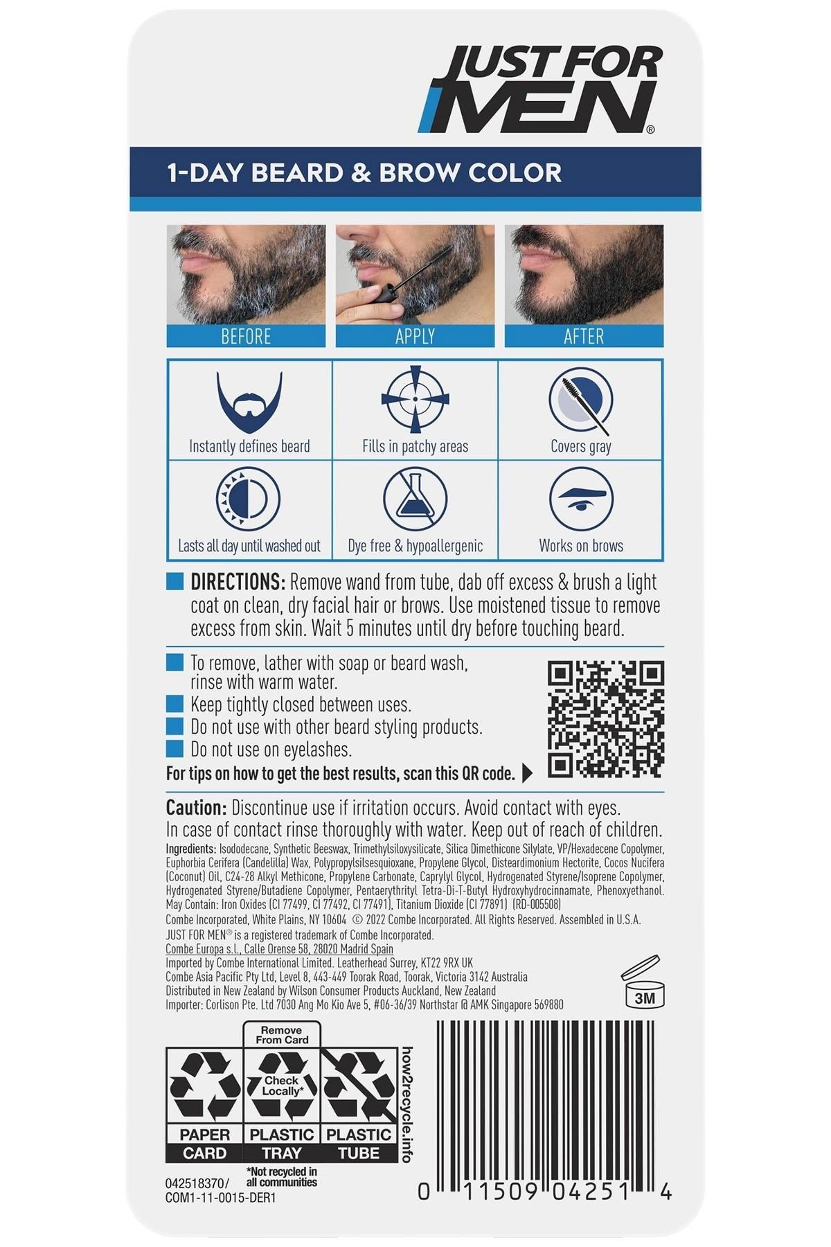 Just For Men 1 Günlük Geçici Sakal ve Kaş Boyası Açık Kahverengi 9ML