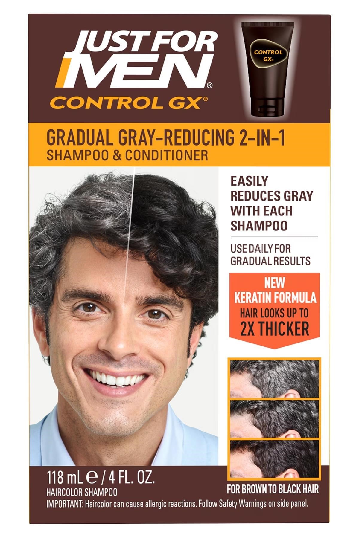 Just For Men ControlGX Gri Saçları Koyulaştıran 2in1 Şampuan 118ML