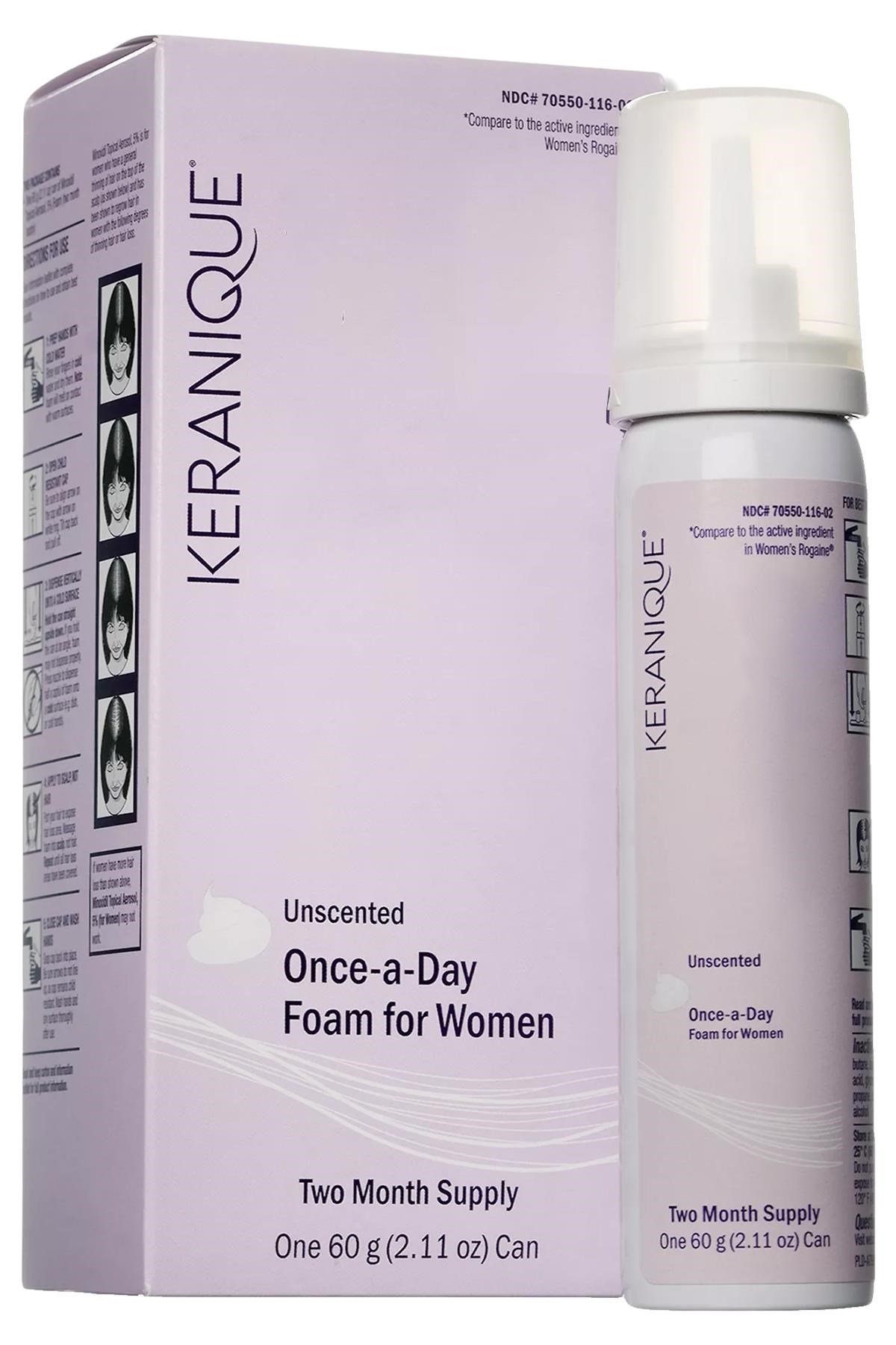 Keranique Women's Köpük 2 Aylık Kullanım 60GR
