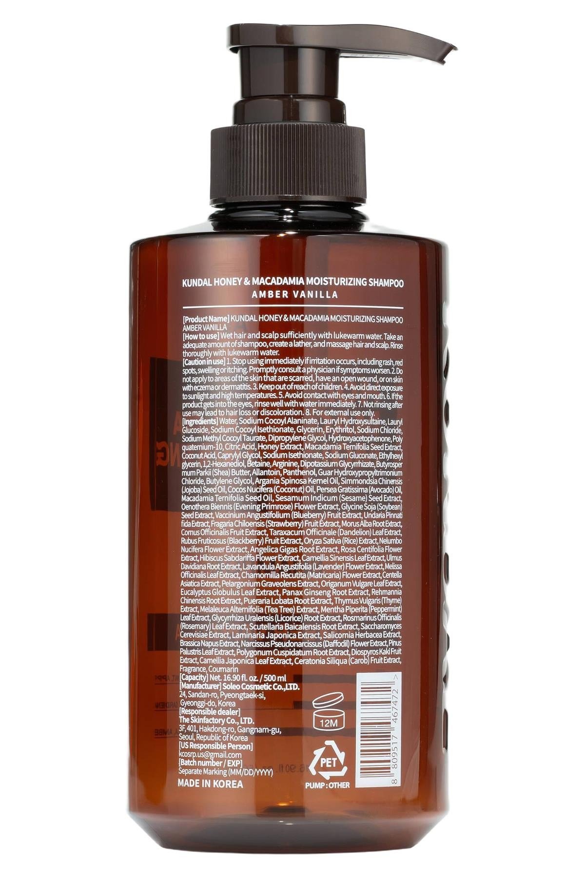 Kundal Honey & Macadamia Nemlendirici Şampuan 500ML