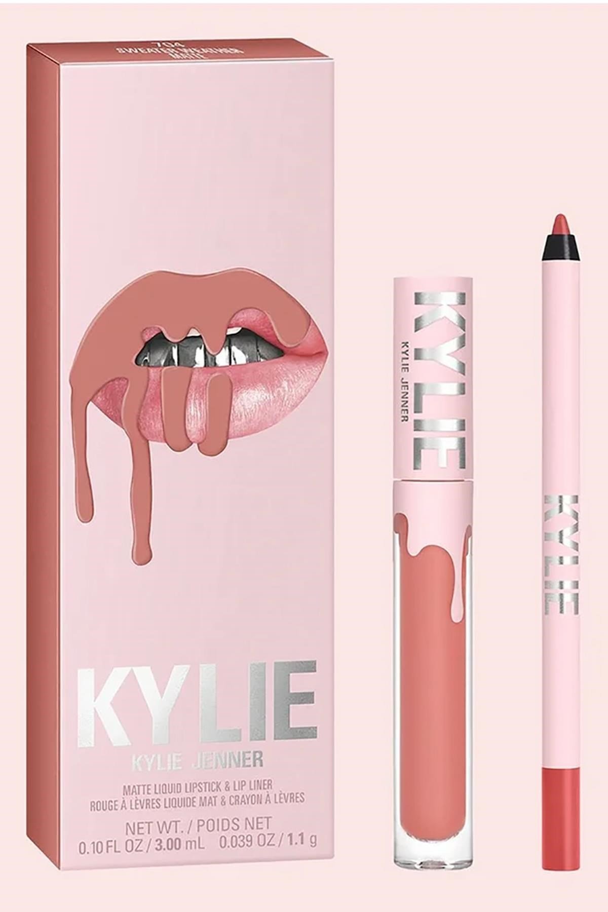Kylie Dudak Kalemi ve Mat Likit Ruj Set 704 Sweater Weather
