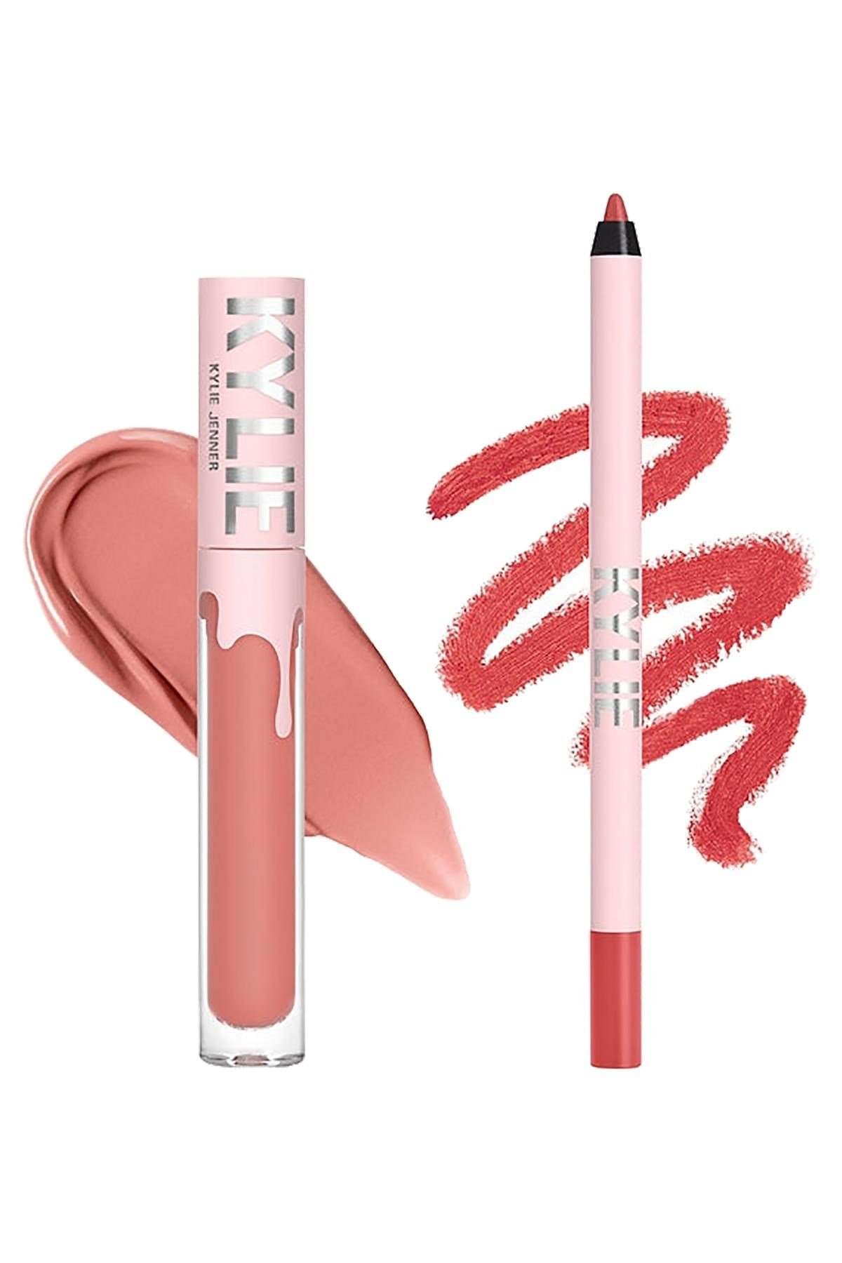 Kylie Dudak Kalemi ve Mat Likit Ruj Set 704 Sweater Weather