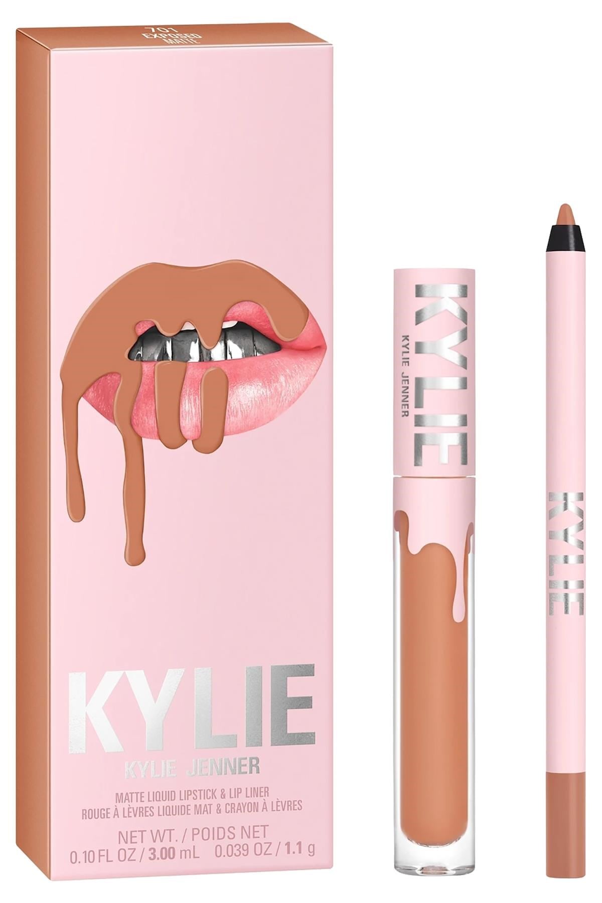 Kylie Dudak Kalemi ve Mat Likit Ruj Set 701 Exposed
