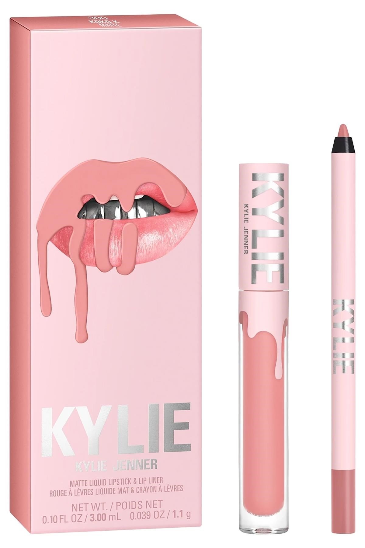 Kylie Dudak Kalemi ve Mat Likit Ruj Set 300 Koko K