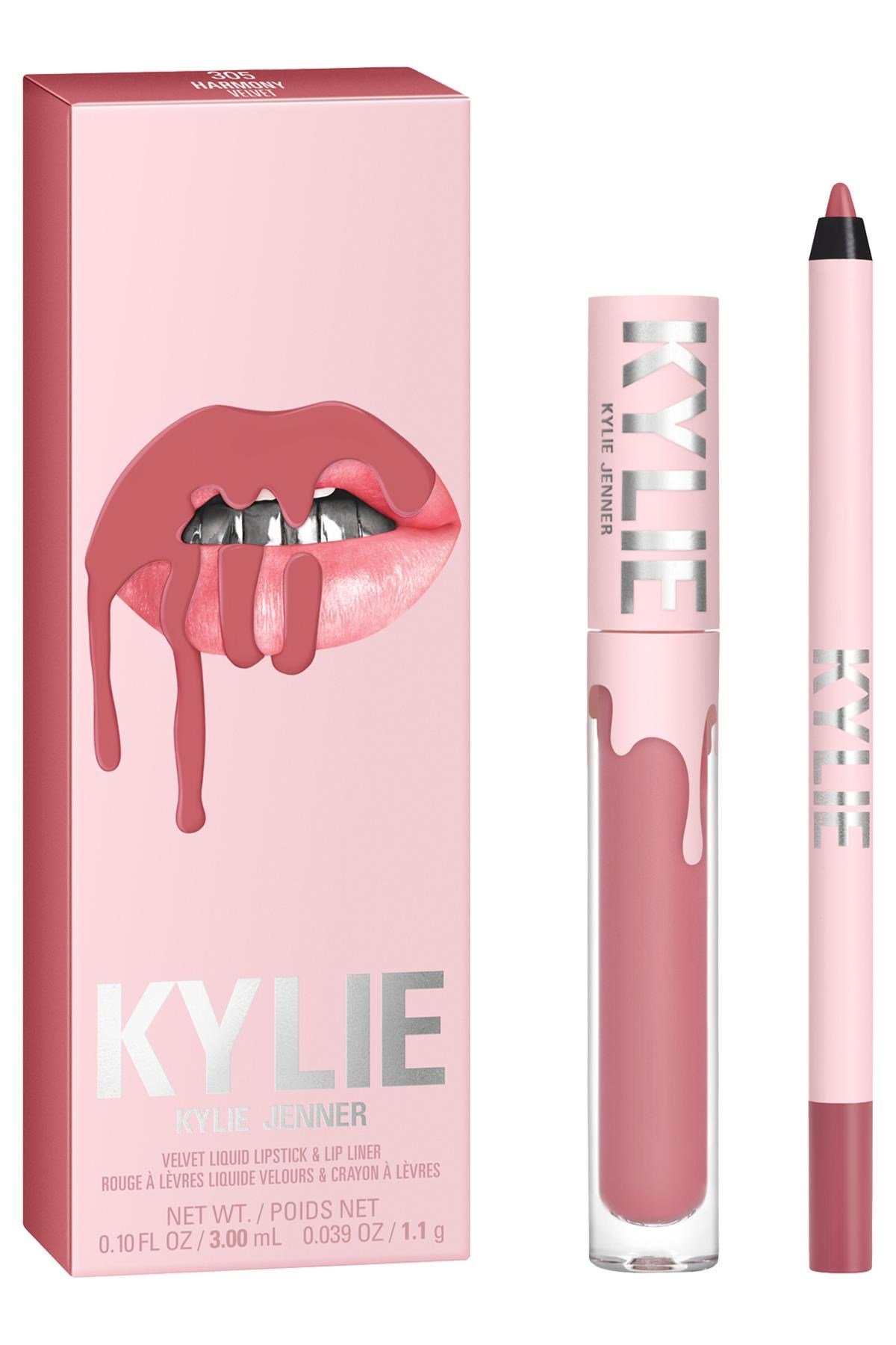 Kylie Dudak Kalemi ve Yarı Mat Likit Ruj Set 305 Harmony