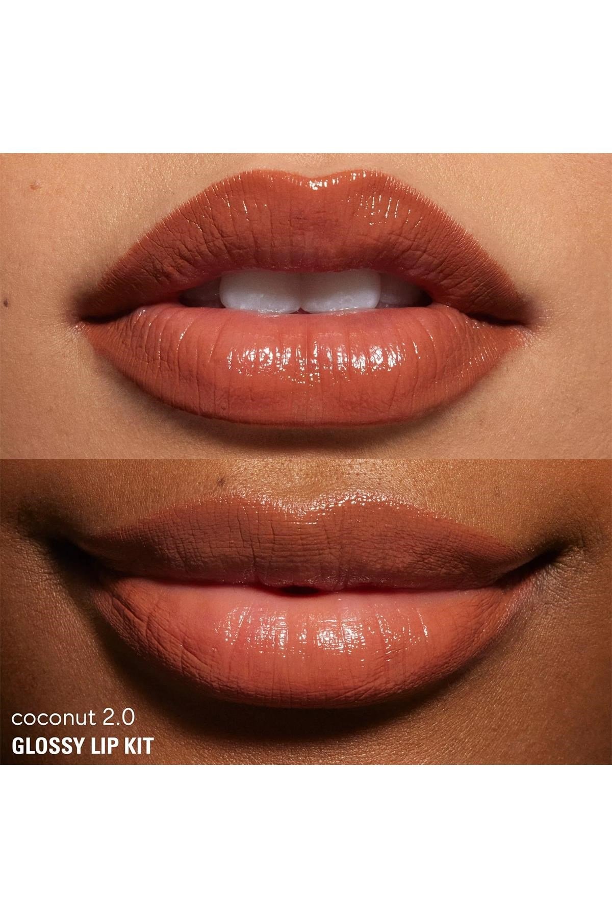 Kylie Glossy Lip Kit Dudak Kalemi ve Parlatıcı Set Coconut 2.0