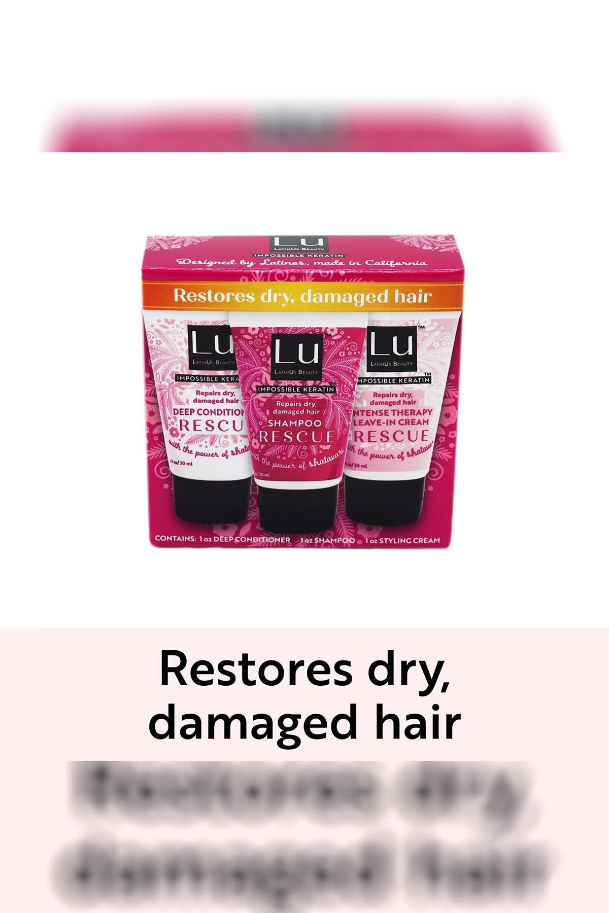 LatinUs Beauty Rescue Şampuan, Saç Kremi ve Şekillendirici Krem Seyahat Seti