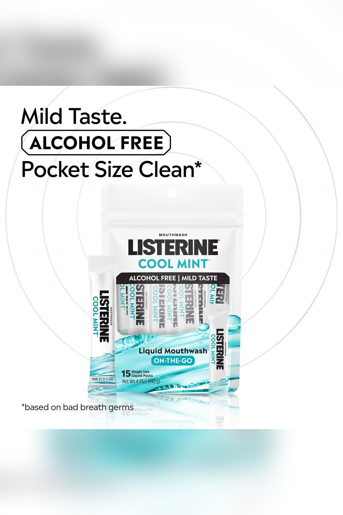 Listerine Cool Mint Alkolsüz Ağız Çalkalama Suyu Tek Kullanımlık 15 Adet