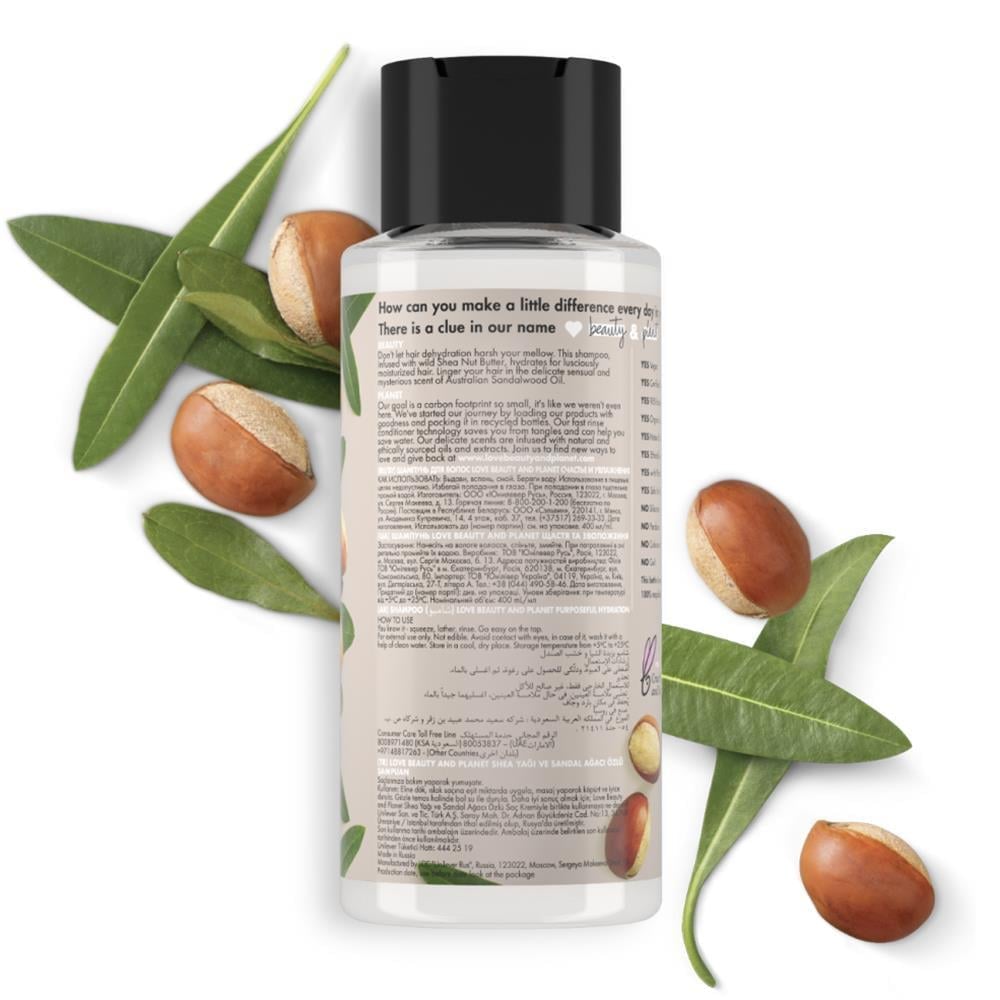 Love Beauty and Planet Shea Yağı ve Sandalağacı Özlü Şampuan 400ML