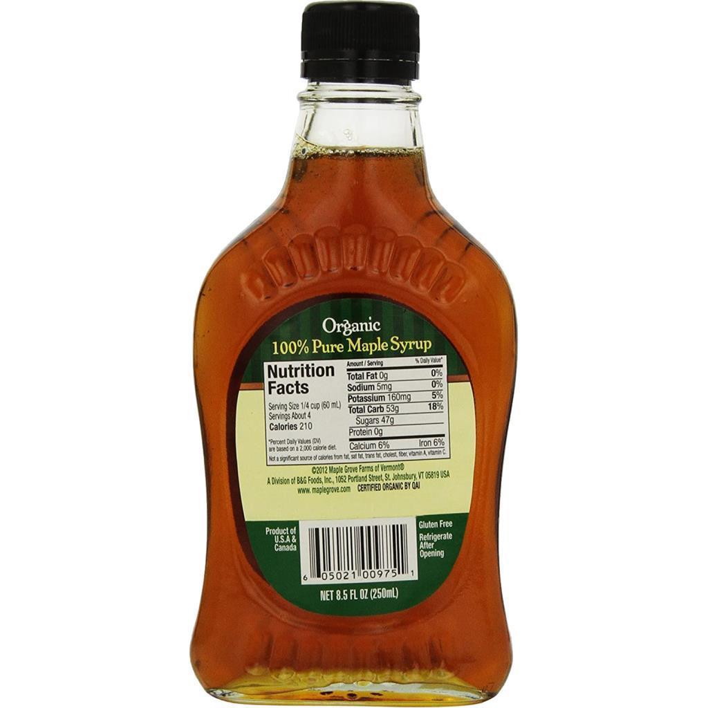 Maple Grove Farms Organic %100 Pure Maple Şurup 250ML