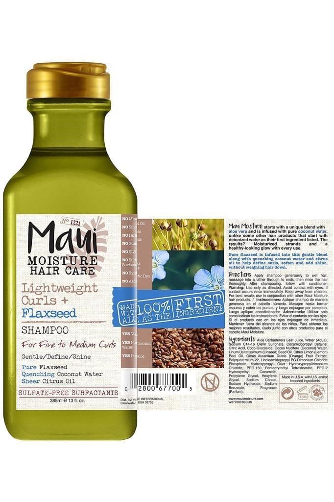 Maui Flaxseed Hafif Bukleli Saçlar İçin Şampuan 385ML