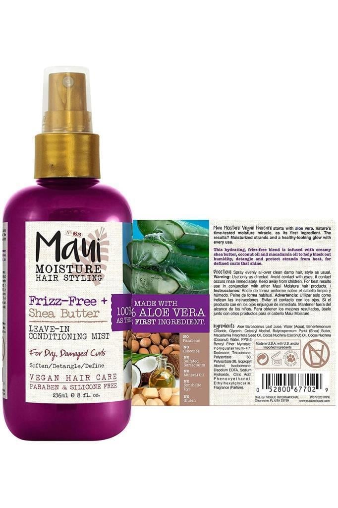 Maui Shea Butter Kuru ve Hasarlı Bukleler İçin Durulanmayan Saç Bakım Spreyi 236ML