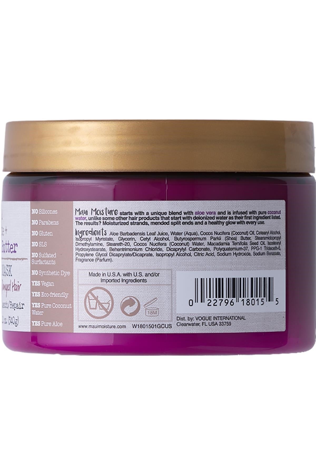 Maui Shea Butter Kuru ve Yıpranmış Saçlar İçin Maske 340GR