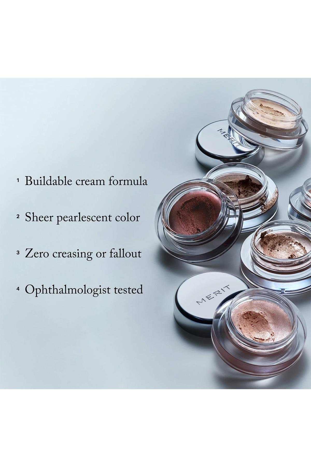 Merit Solo Shadow Kremsi Işıltılı Göz Farı Palladium 5GR