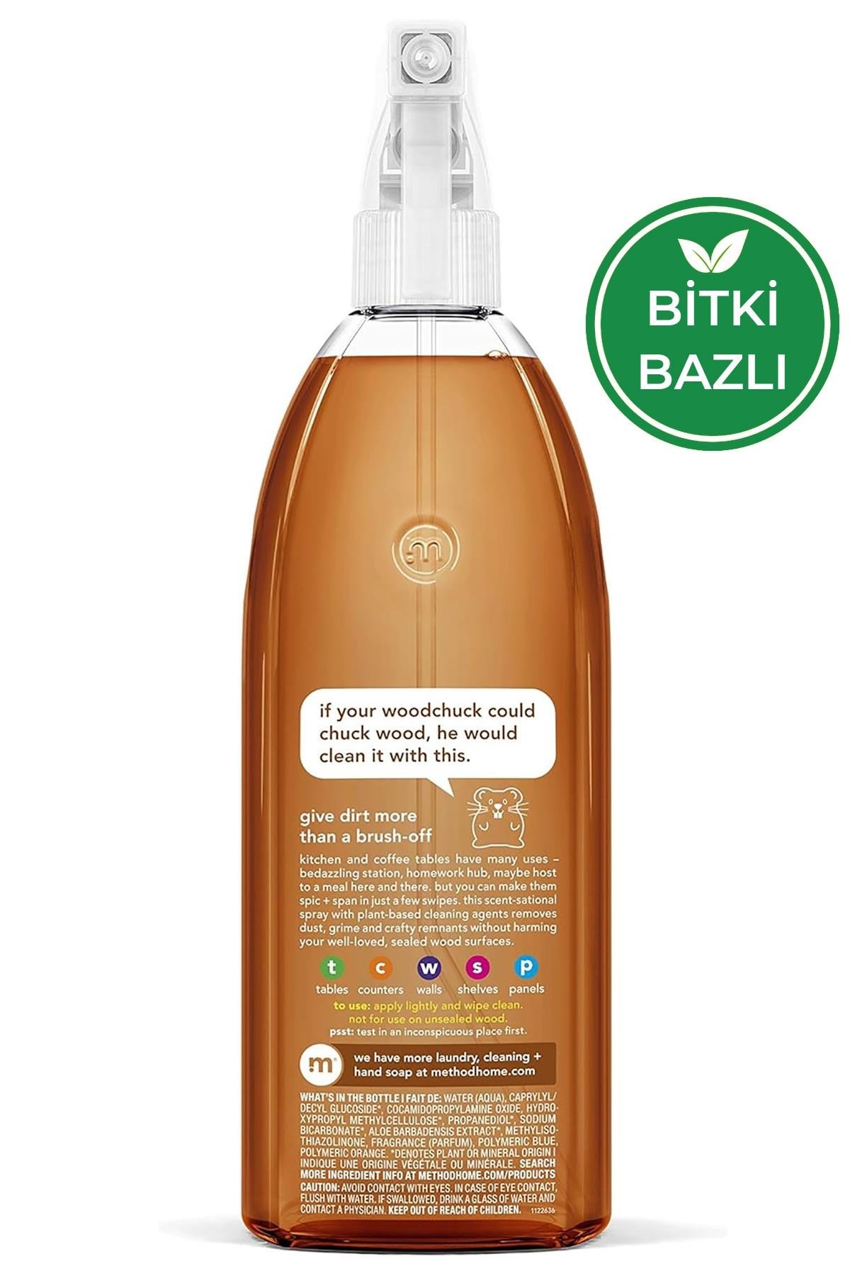 Method Badem Kokulu Günlük Ahşap Temizleyici 828ML