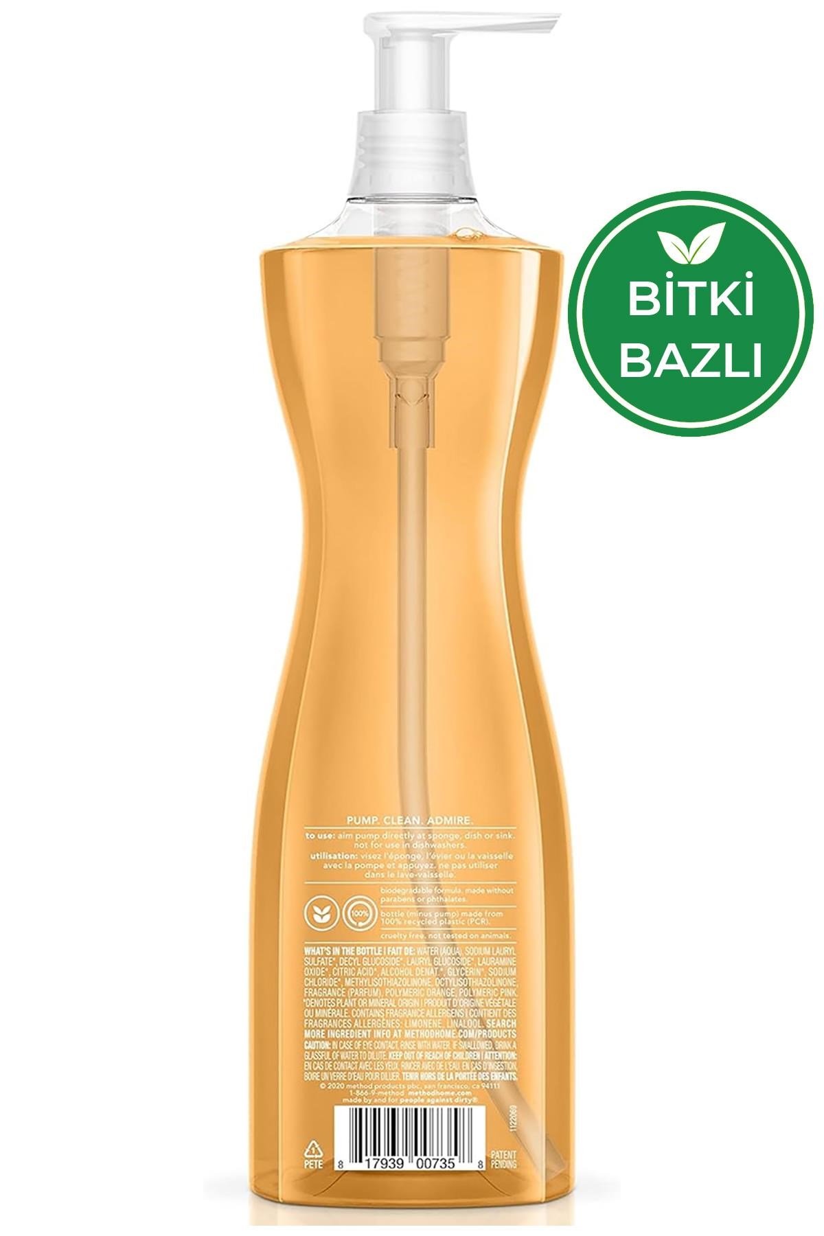Method Clementine Elde Bulaşık Deterjanı 532ML