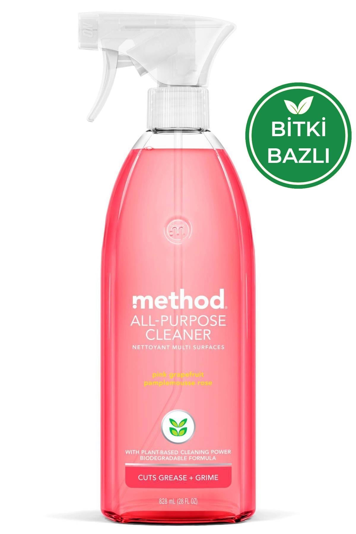 Method Çok Amaçlı Yüzey Temizleyici Pembe Greyfurt Kokulu 828ML