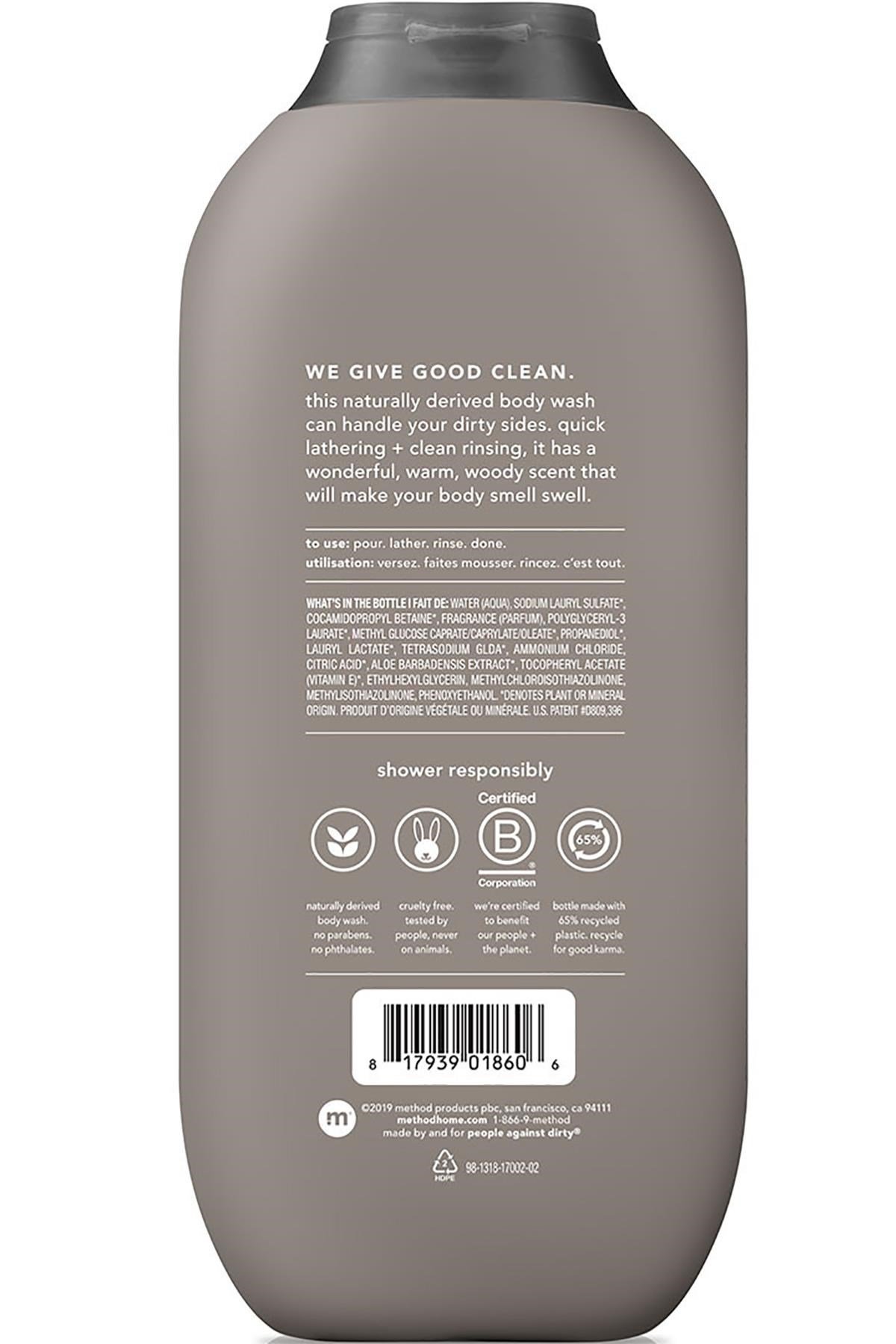 Method Men Cedar + Cypress Vücut Şampuanı 532ML