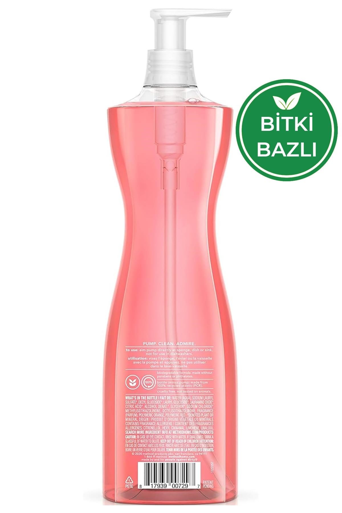 Method Pink Grapefruit Elde Bulaşık Deterjanı 532ML