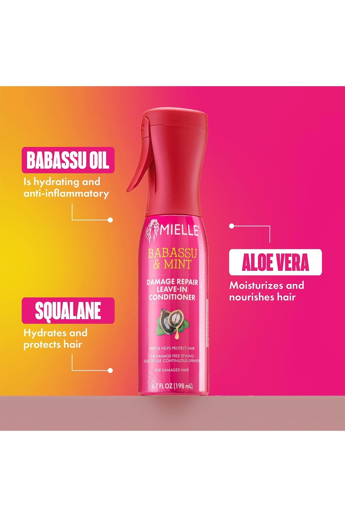 Mielle Babassu & Mint Onarıcı Durulanmayan Sprey Saç Kremi 198ML