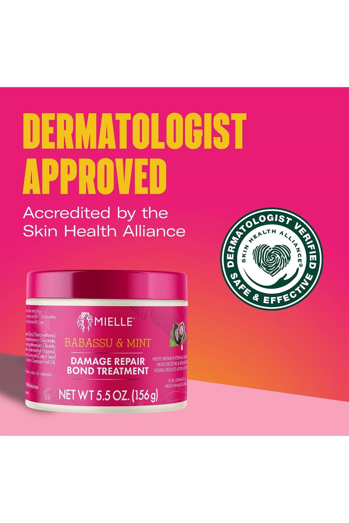 Mielle Babassu & Mint Onarıcı ve Bağ Güçlendirici Saç Maskesi 156GR
