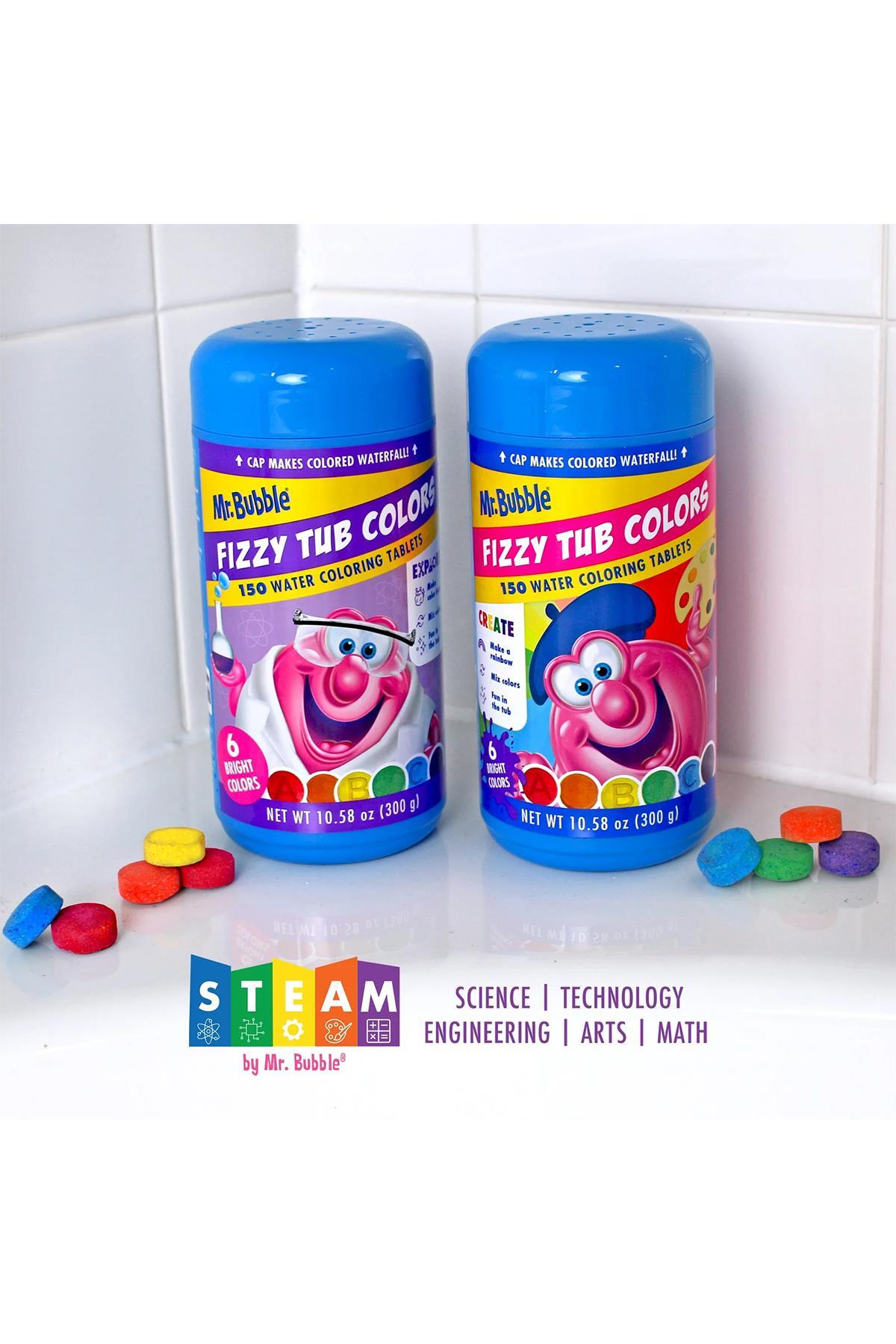 Mr.Bubble Fizzy Tub Colors Renkli Banyo Tabletleri 150 Tablet