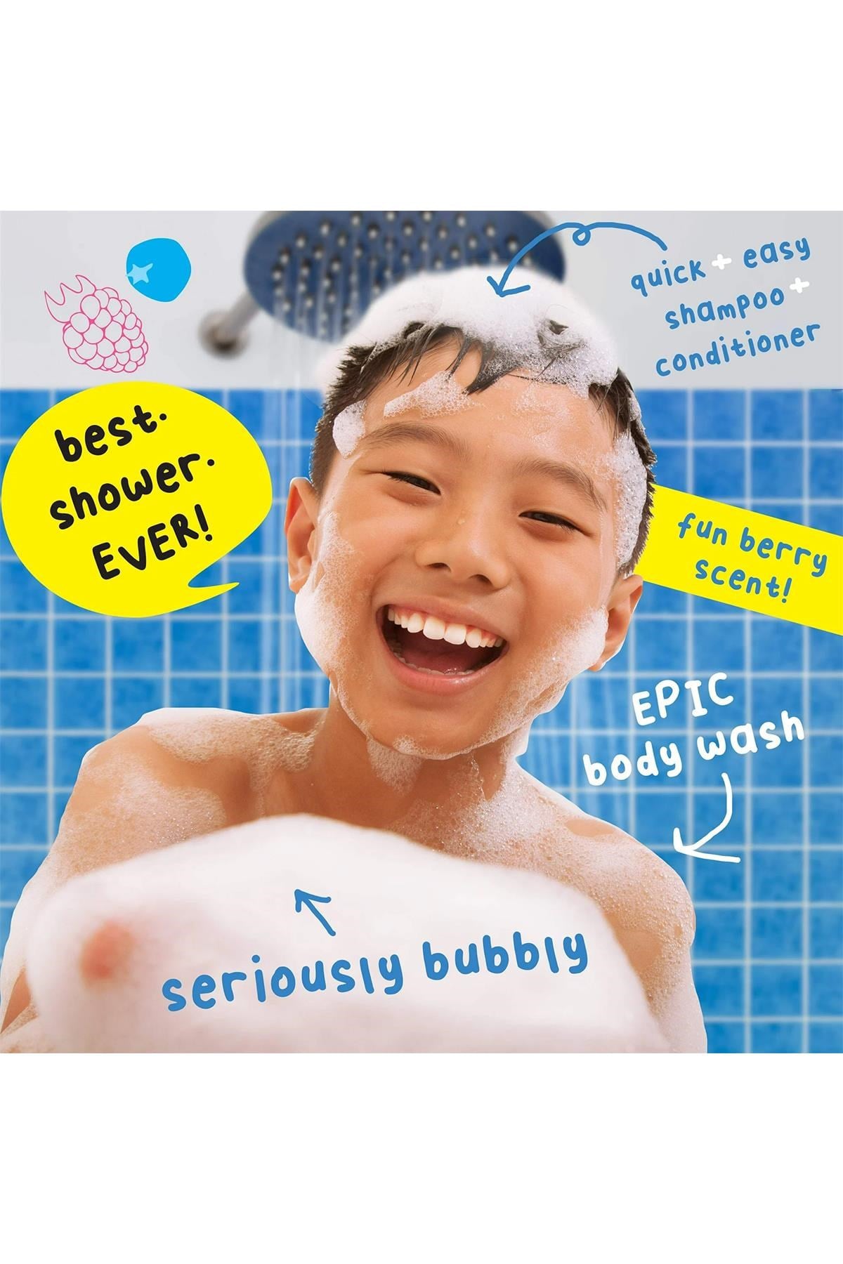 Mr.Bubble Berry Smooth 3'ü 1 Arada Çocuk Şampuanı 591ML