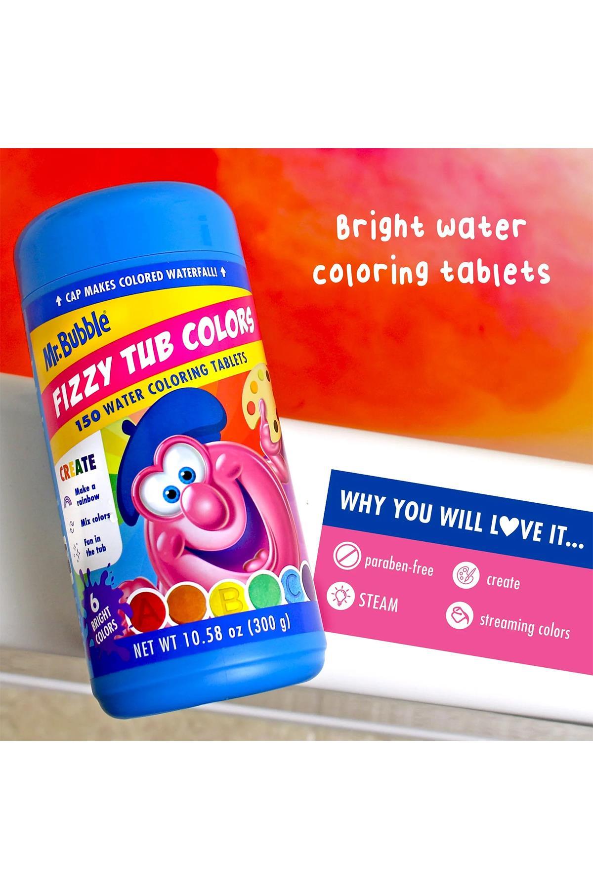 Mr.Bubble Fizzy Tub Colors Renkli Banyo Tabletleri 150 Tablet