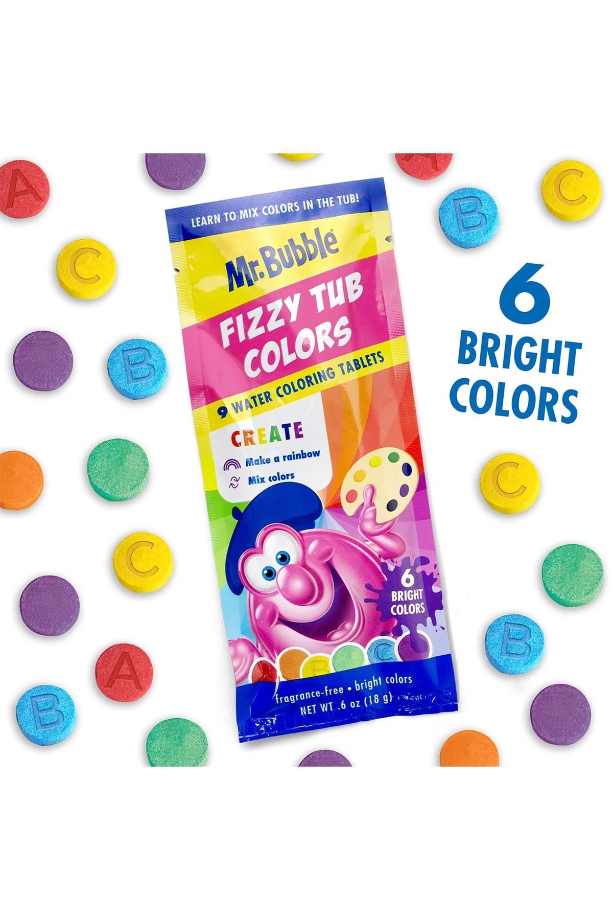 Mr.Bubble Fizzy Tub Colors Renkli Banyo Tabletleri 9 Tablet
