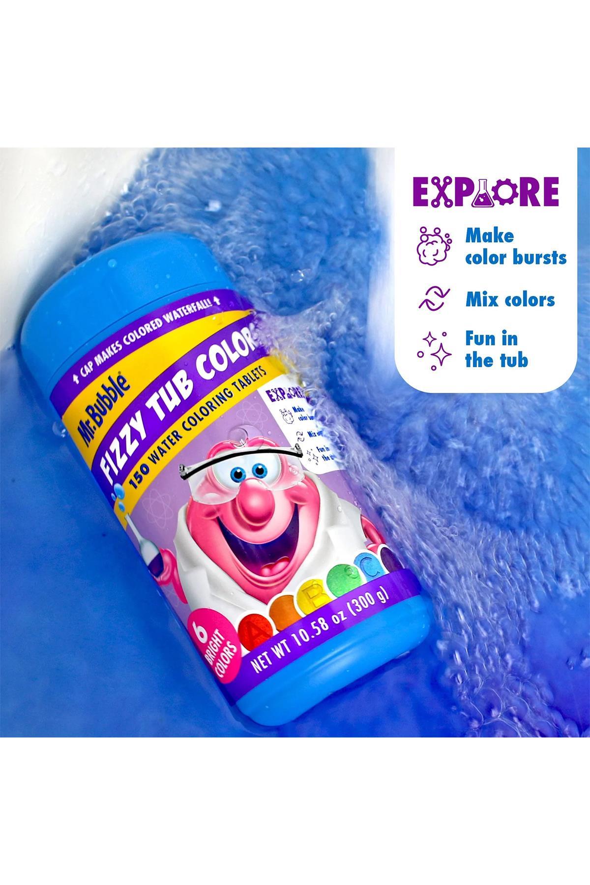 Mr.Bubble Fizzy Tub Colors Renkli Banyo Tabletleri 150 Tablet