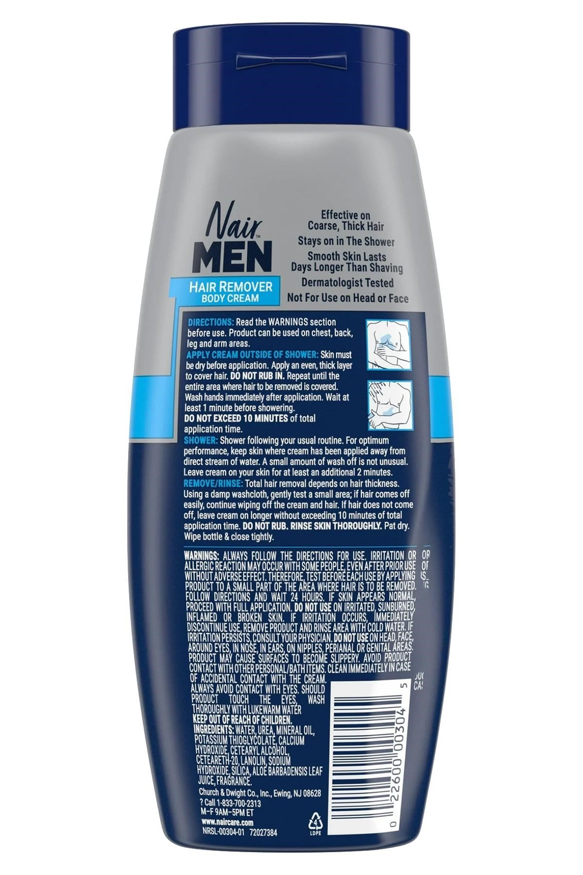 Nair Erkek Tüy Dökücü Vücut Kremi 340GR