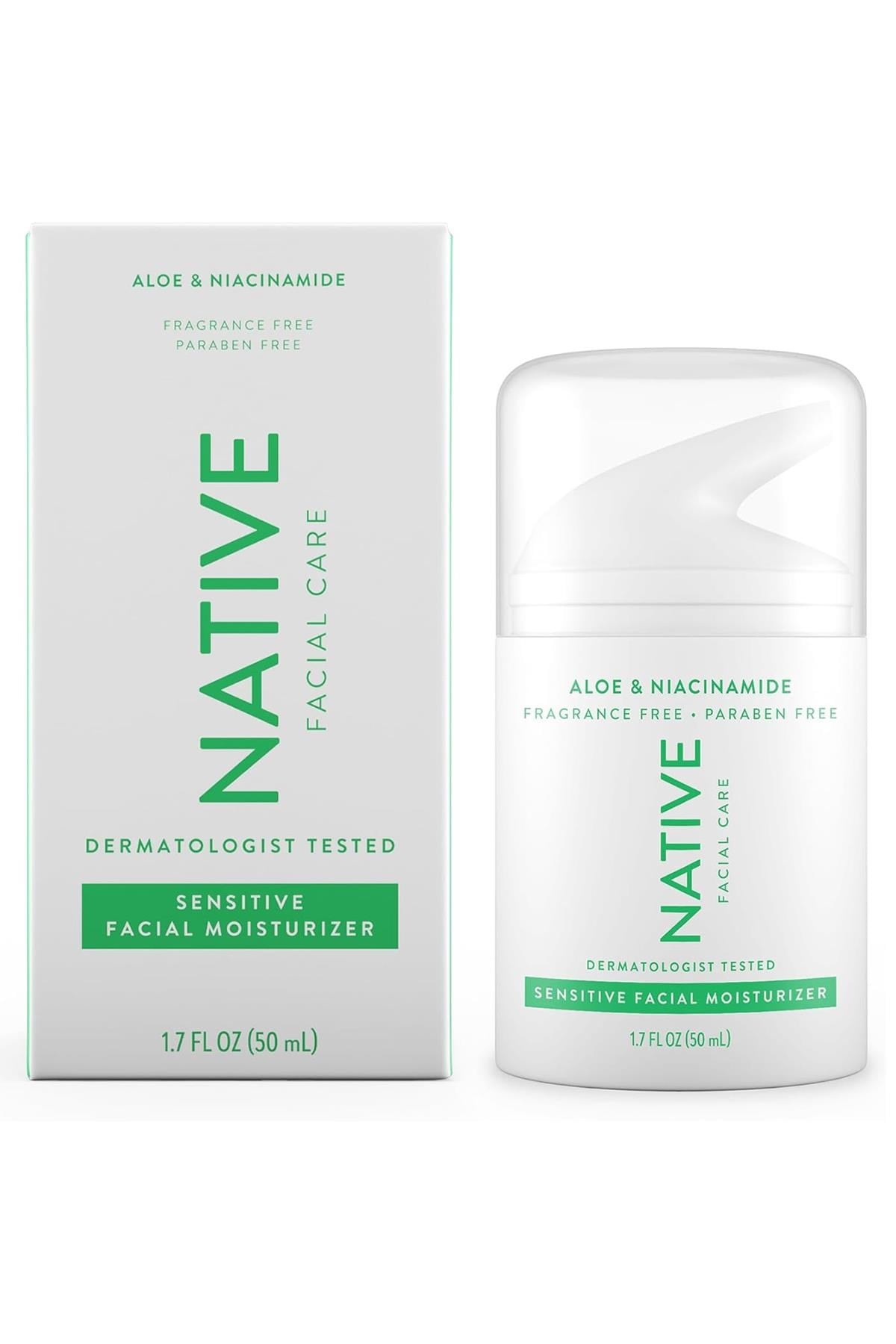 Native Aloe Vera ve Niacinamide Hassas Yüz Nemlendirici 50ML