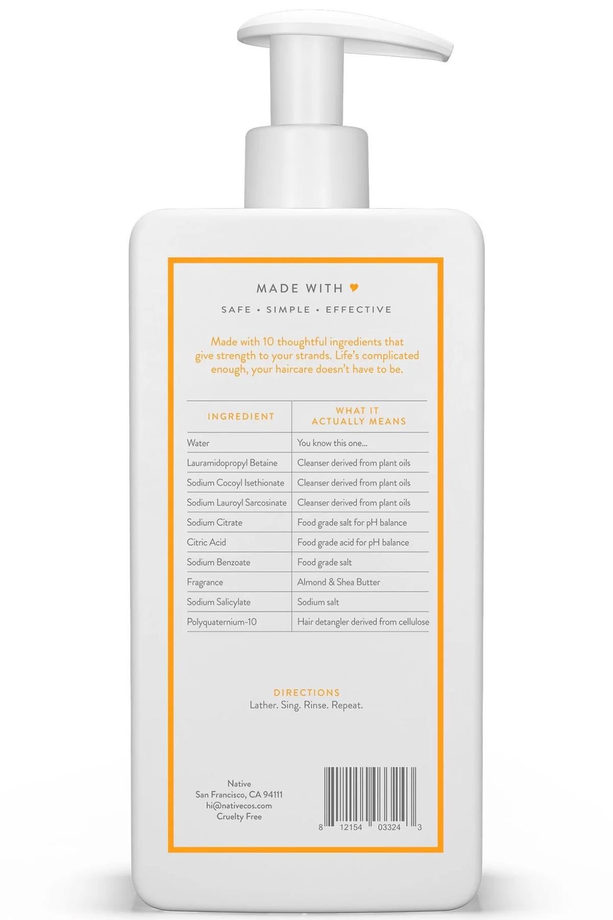 Native Badem & Shea Yağlı Güçlendirici Şampuan 487ML