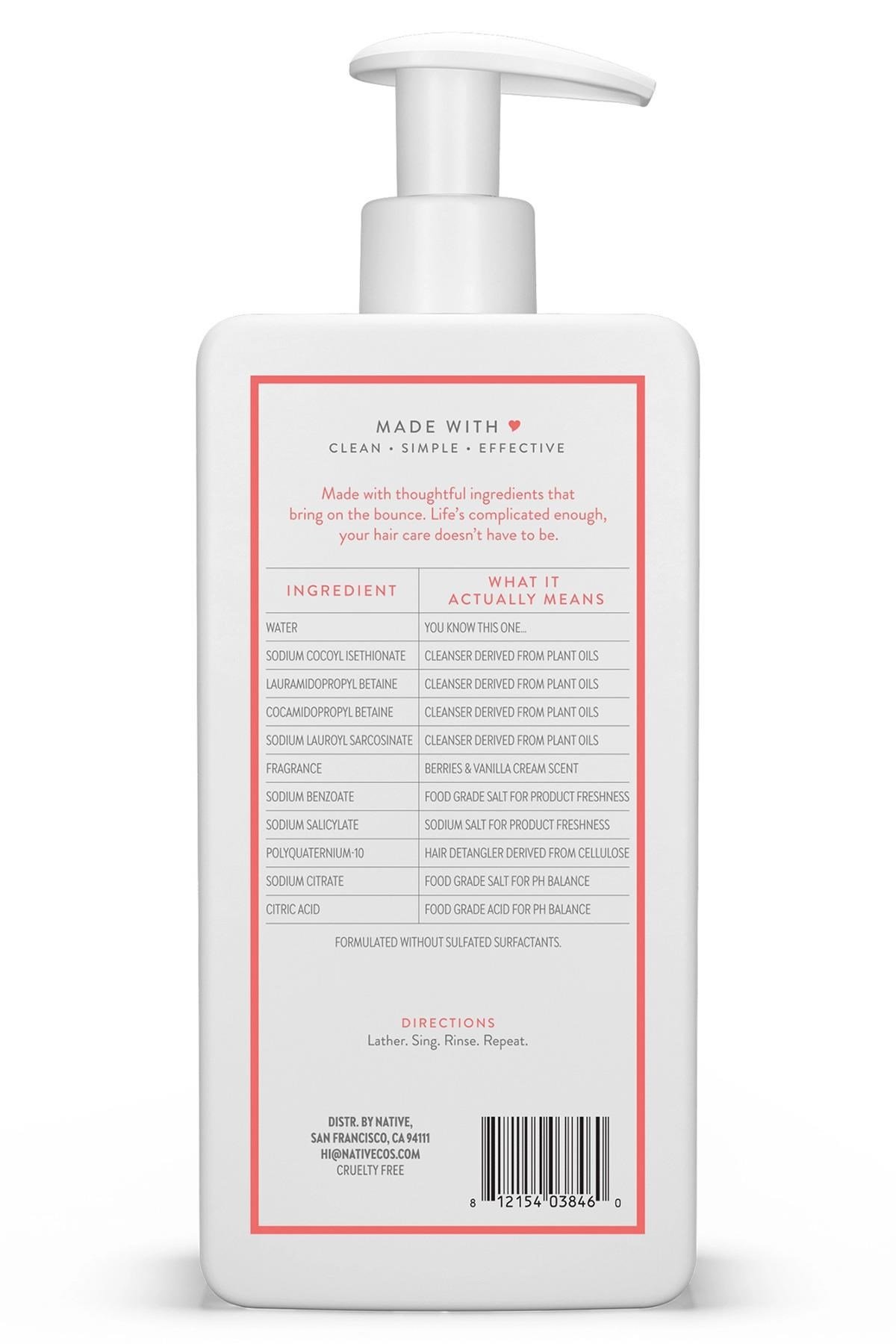 Native Berries & Vanilla Cream Hacimlendirici Şampuan 487ML