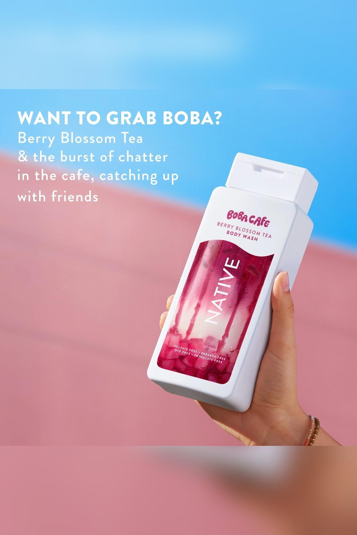 Native Boba Cafe Berry Blossom Tea Duş Jeli 532ML