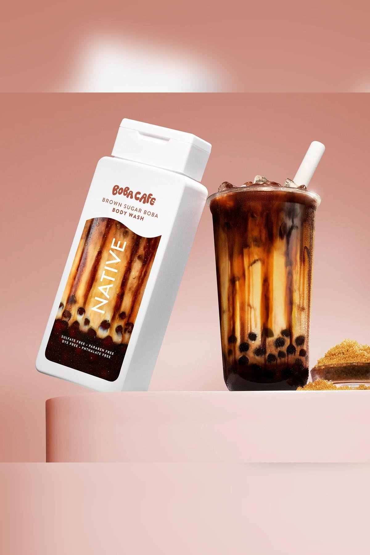 Native Boba Cafe Brown Sugar Boba Duş Jeli 532ML