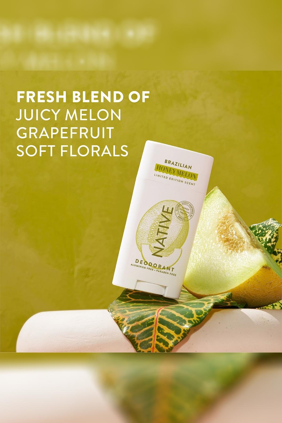 Native Brazilian Honey Melon Alüminyumsuz Stick Deodorant 75GR
