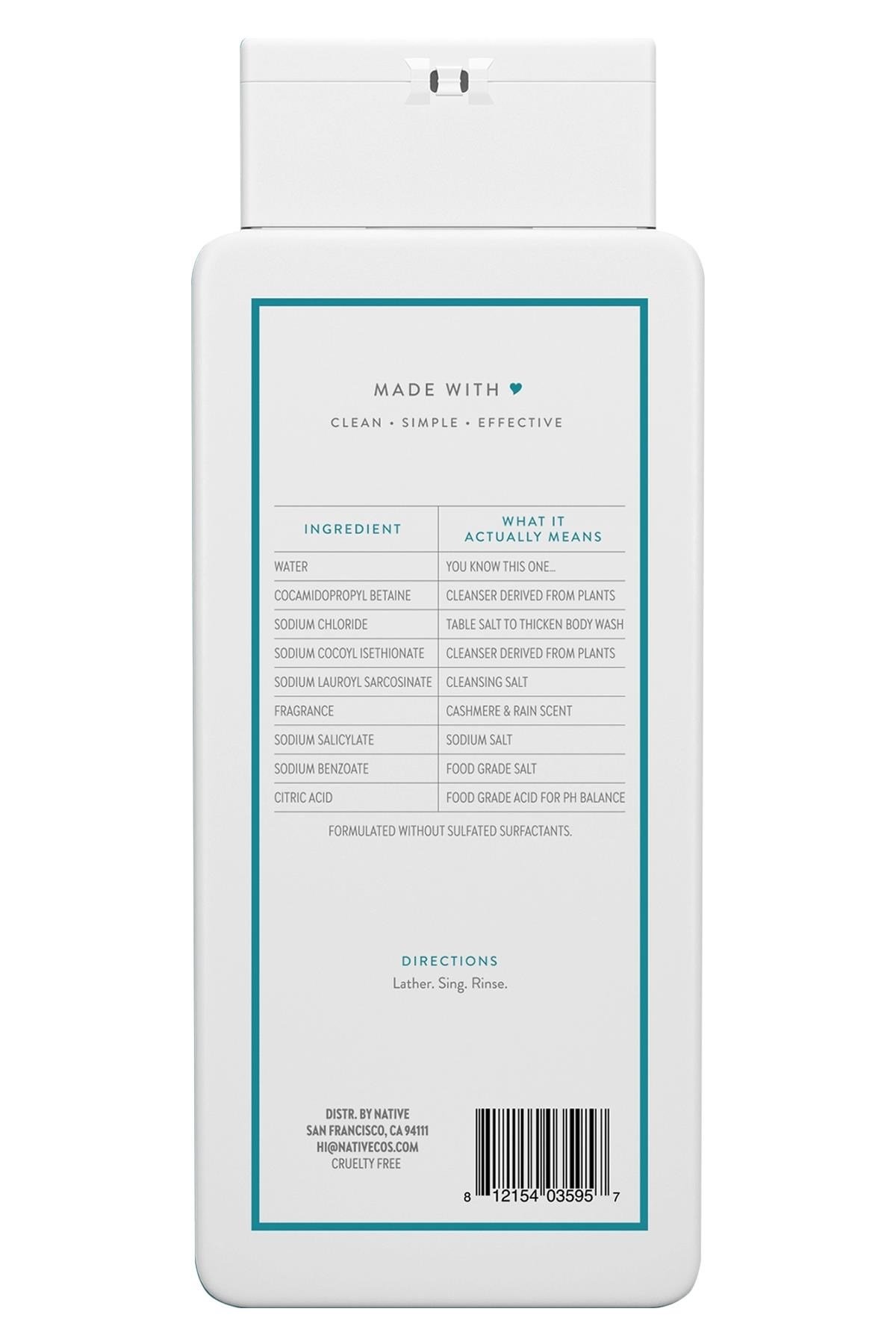 Native Cashmere & Rain Duş Jeli 532ML