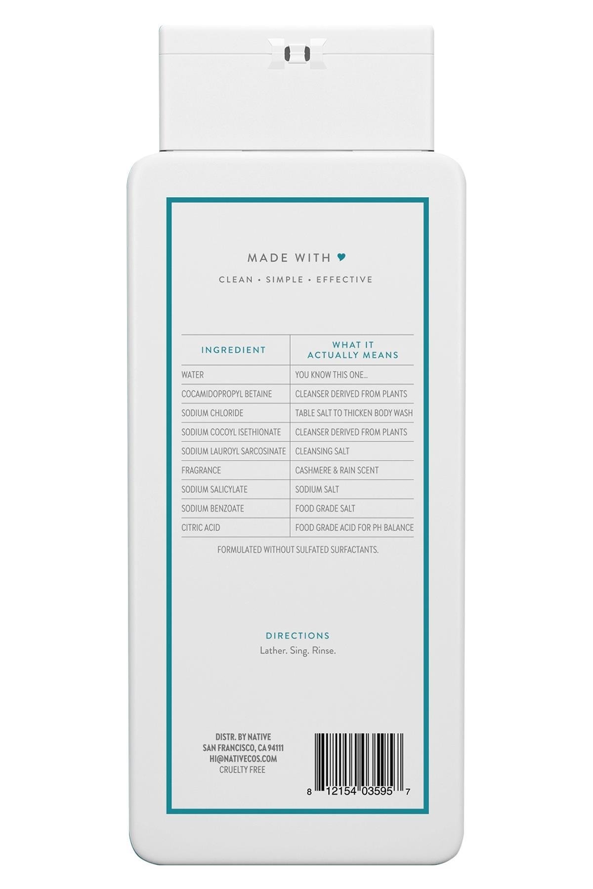 Native Cashmere & Rain Duş Jeli 532ML