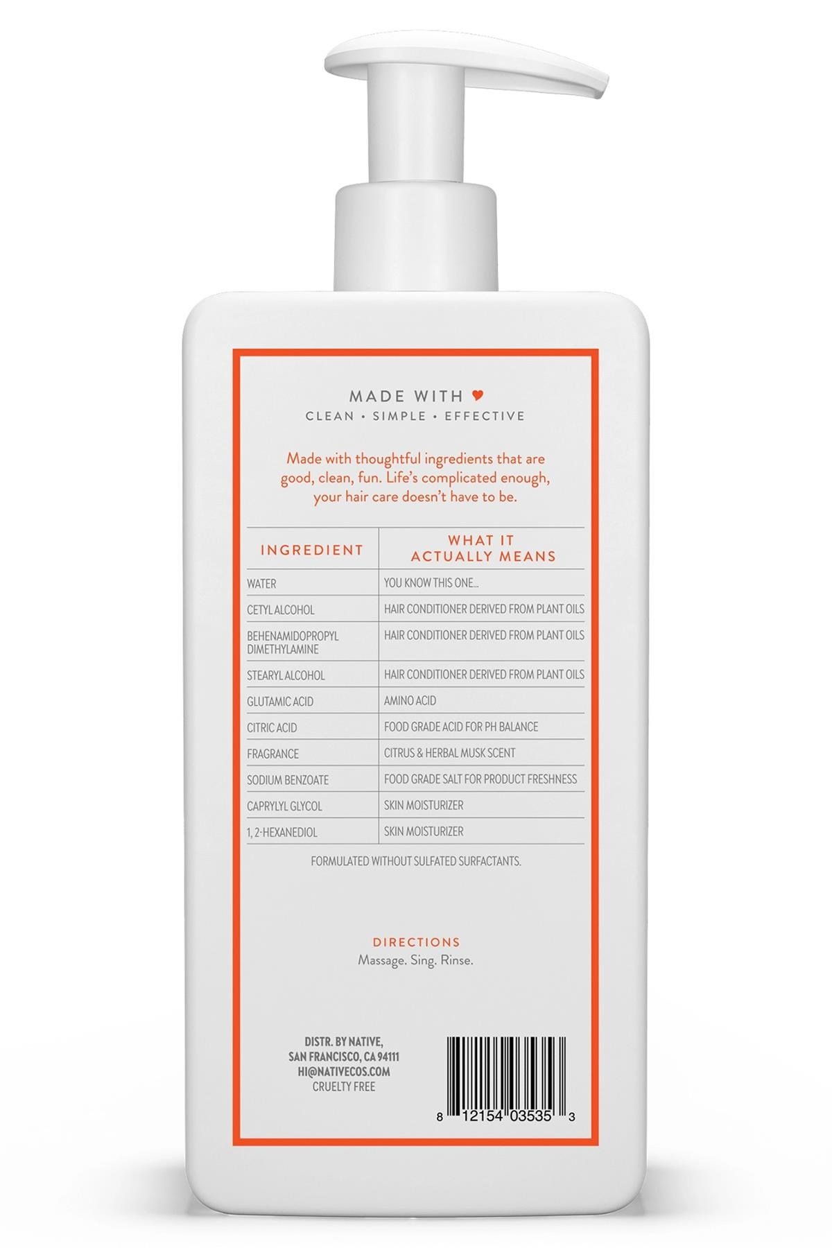Native Citrus & Herbal Musk Günlük Saç Kremi 487ML