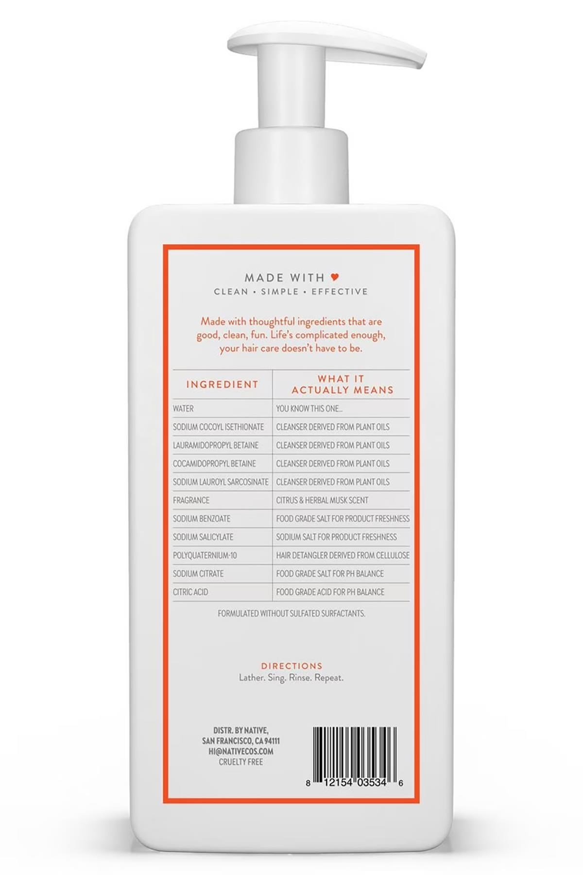 Native Citrus & Herbal Musk Şampuan 487ML