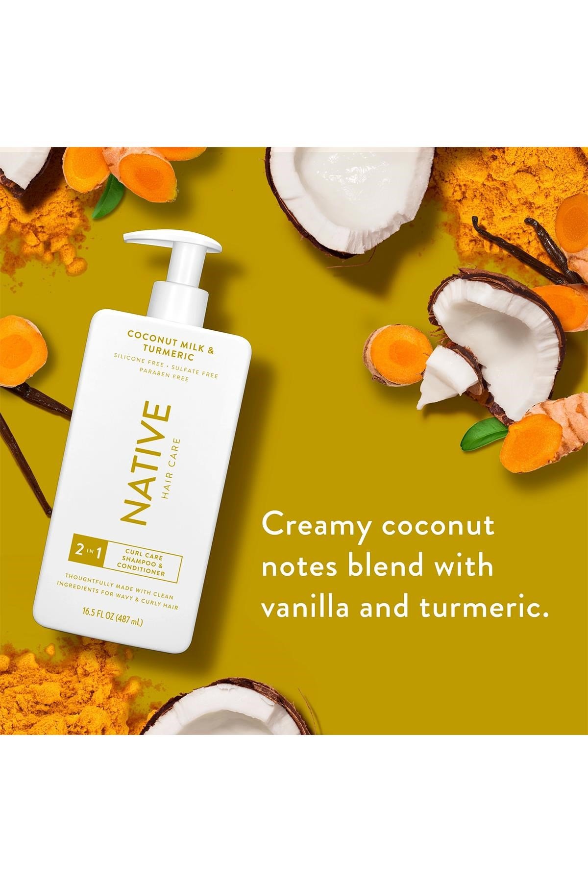 Native Coconut Milk & Turmeric 2in1 Bukle Belirginleştirici Şampuan 487ML