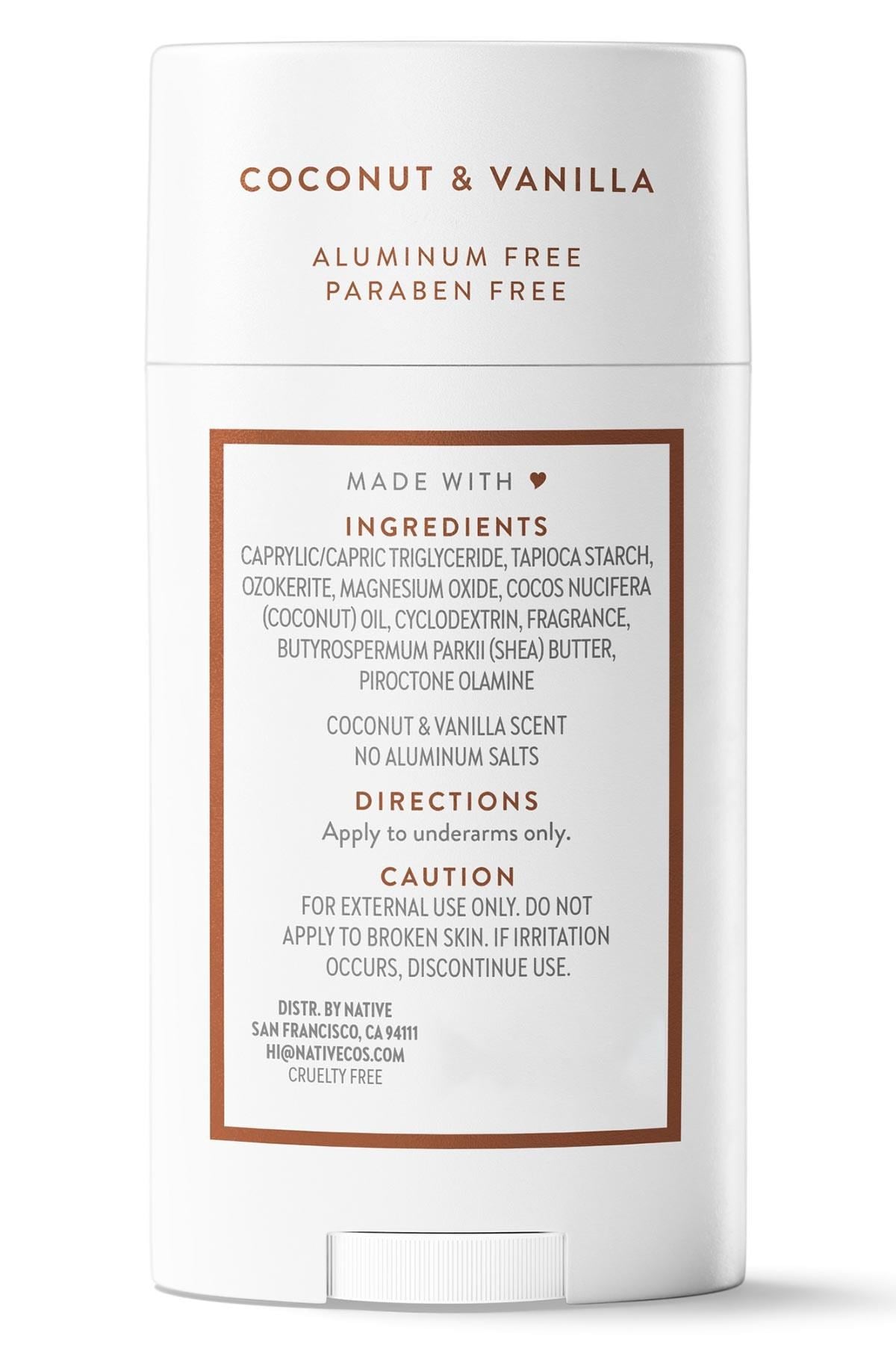 Native Coconut & Vanilla Alüminyumsuz Stick Deodorant 65GR