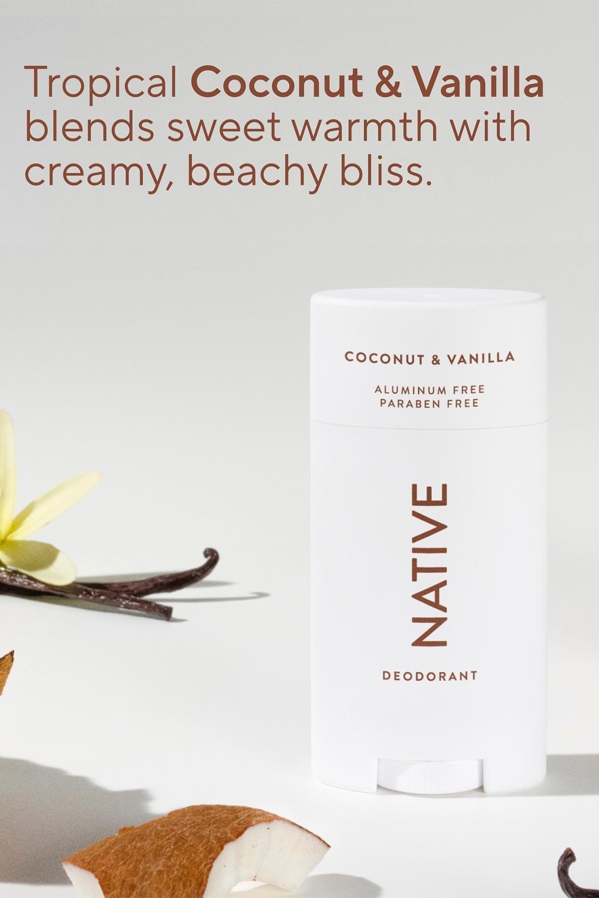 Native Coconut & Vanilla Alüminyumsuz Stick Deodorant 65GR