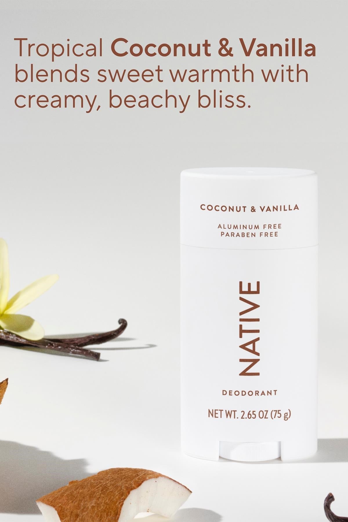 Native Coconut & Vanilla Alüminyumsuz Stick Deodorant 75GR