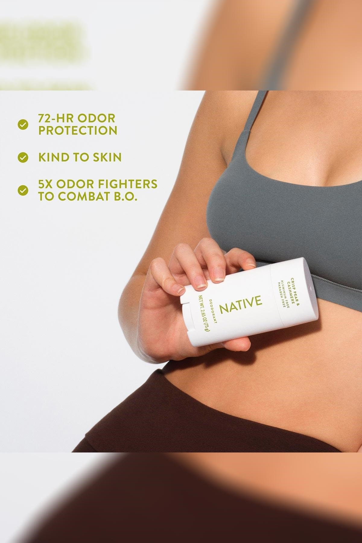Native Crisp Pear & Cashmere Alüminyumsuz Stick Deodorant 75GR