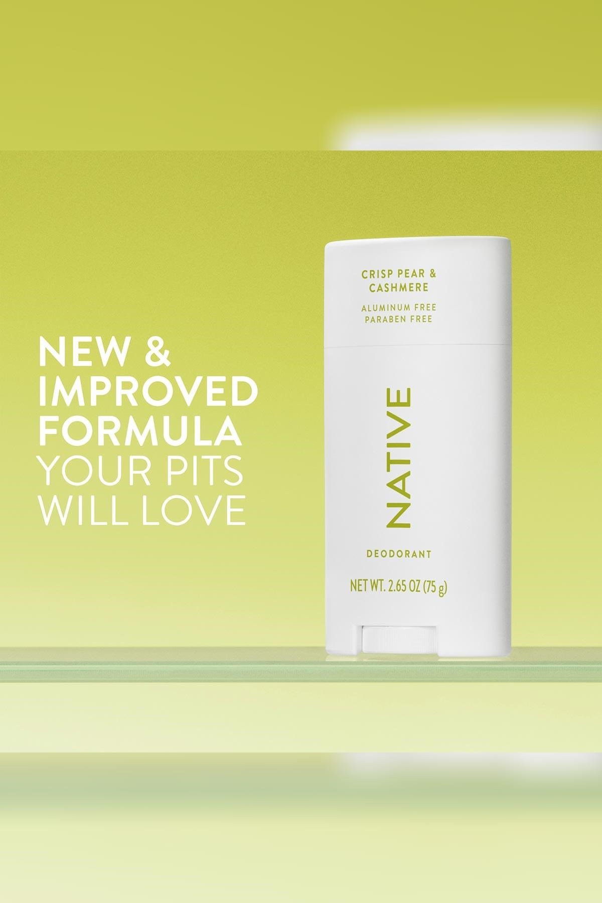 Native Crisp Pear & Cashmere Alüminyumsuz Stick Deodorant 75GR