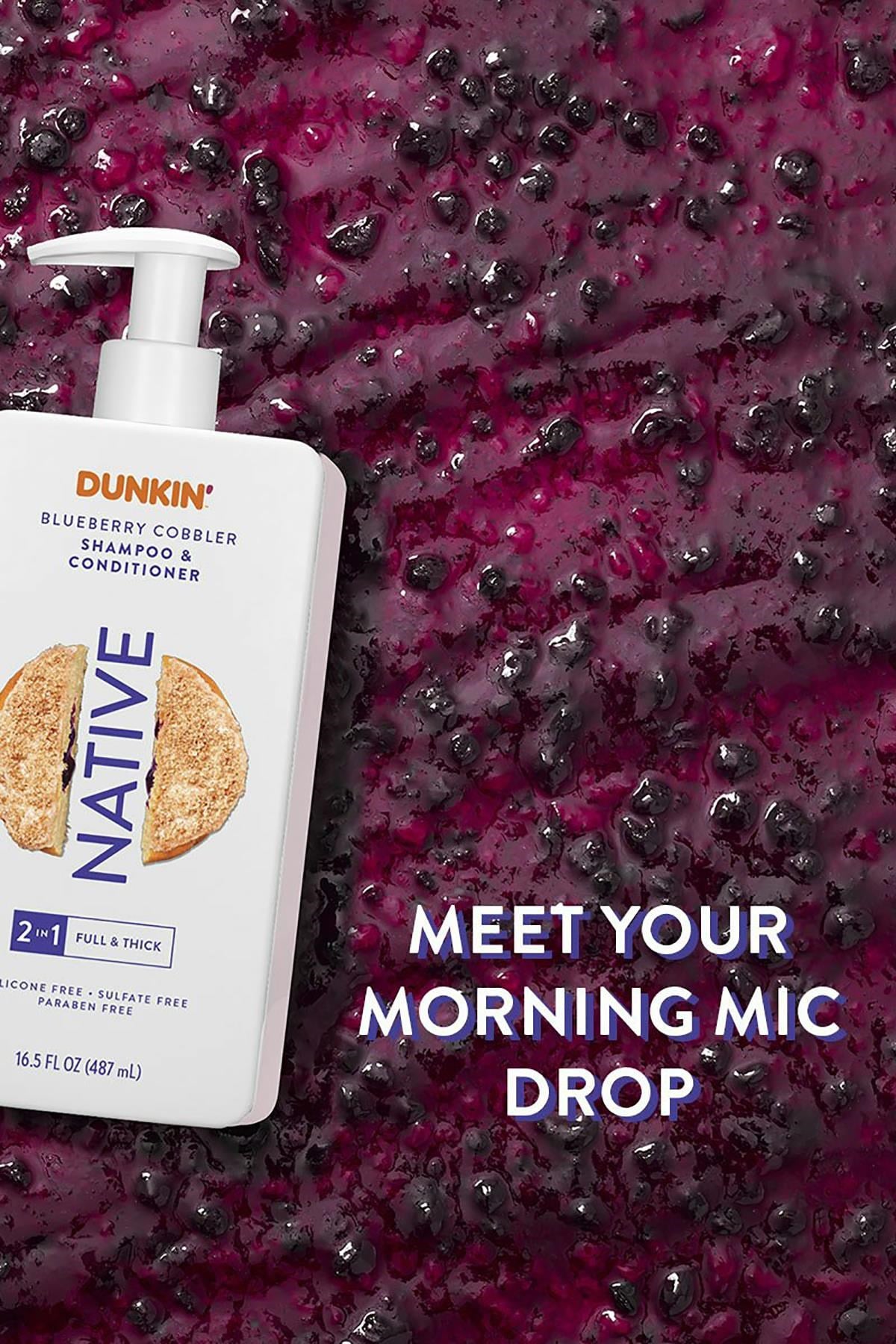 Native Dunkin Blueberry Cobbler 2’si 1 Arada Şampuan ve Saç Kremi 487ML