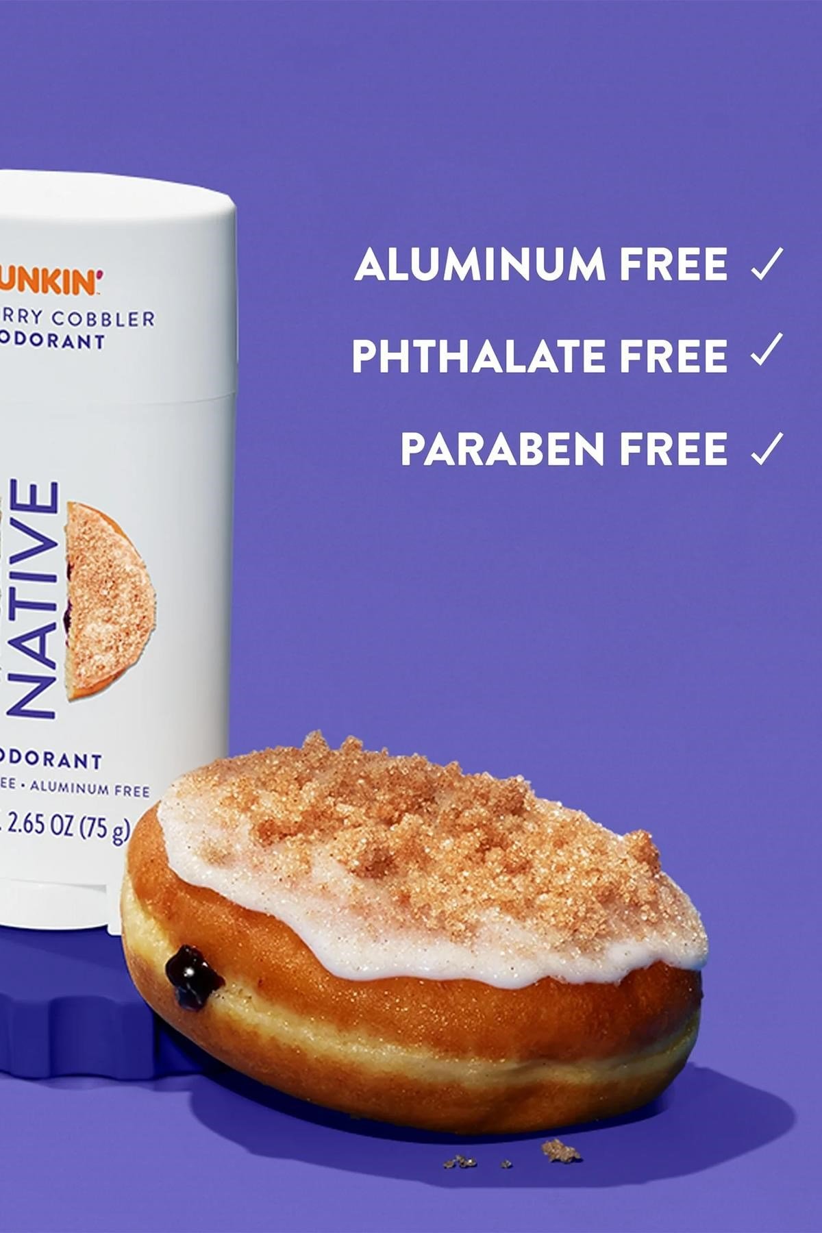 Native Dunkin Blueberry Cobbler Alüminyumsuz Stick Deodorant 75GR