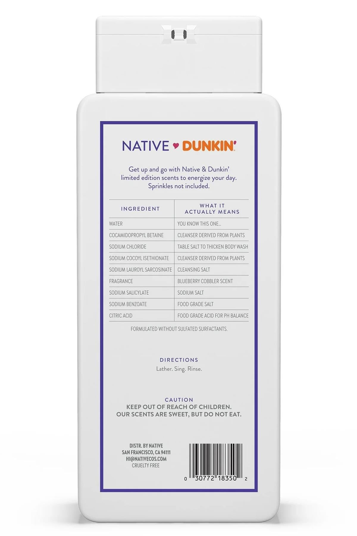 Native Dunkin Blueberry Cobbler Vücut Şampuanı 532ML